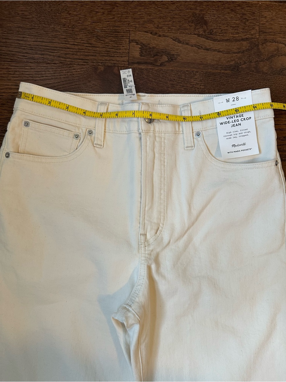 NWT Madewell Perfect Vintage Wide-Leg Crop Jean in Vintage Canvas - Picture 6 of 12